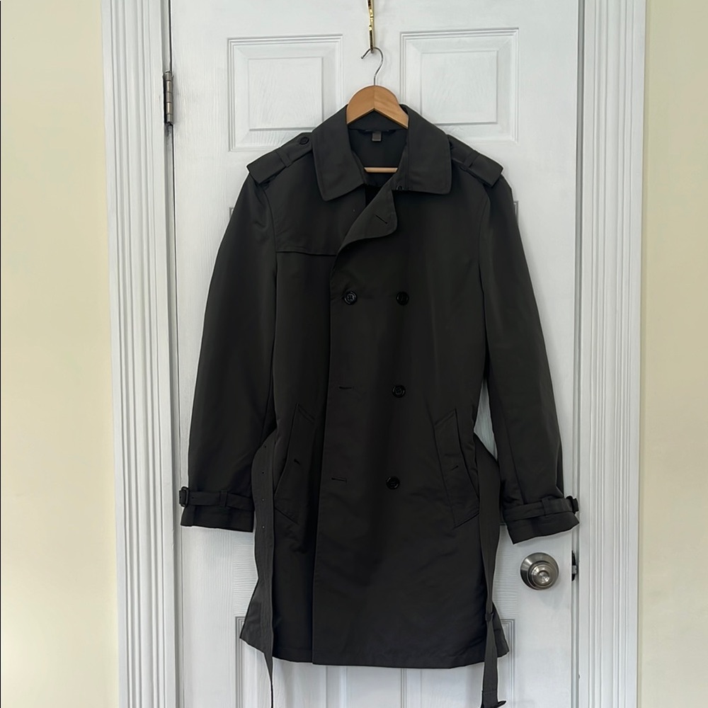 Men's Banana Republic Dark Olive Trench Coat
